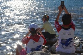 Aktivistler ile Doğaseverler Nemrut Gölü’nü Ziyaret Etti