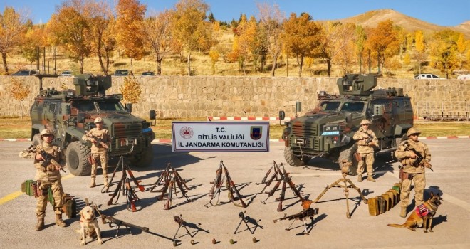 Bitlis’te Çok Sayıda Silah ve Mühimmat Ele Geçirildi