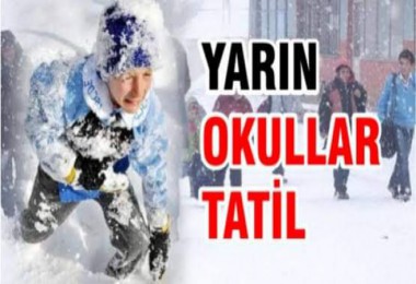 Bitlis ve Tatvan’daki Okullar Yarın Tatil