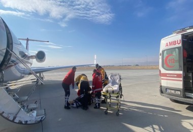 Kalp Yetmezliği Bulunan Hasta Uçak Ambulansla Ankara’ya Sevk Edildi