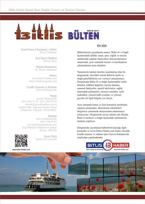 Bitlis Bülten 1. Sayı
