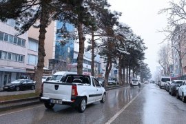 Tatvan'da Kar Yağışı