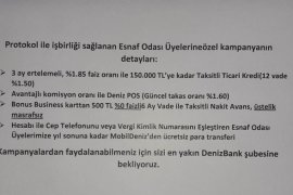 TESO İle Deniz Bank Tatvan Şubesi Arasında Protokol İmzalandı