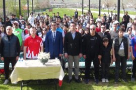 Van Gölü sahilinde bisiklet turu düzenlendi