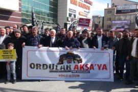 İsrail'in Gazze'ye Yönelik Saldırıları Tatvan'da Protesto Edildi