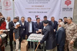 Şehitler İçin Bitlis’te Mevlid-i Şerif Programı Düzenlendi