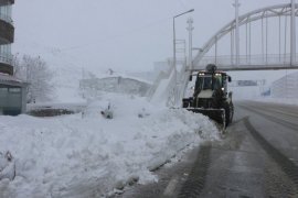 Bitlis’te Kar Temizleme Çalışmaları Aralıksız Devam Ediyor