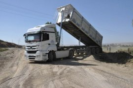 Günkırı’da yol yapım çalışmaları