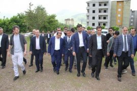 AK Parti Bitlis milletvekili adaylarının Güroymak ziyareti