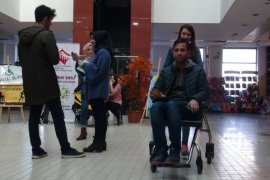 Engellilerin yaşadığı zorluklar Tatvan'da düzenlenen etkinlikle katılımcılara yaşatıldı