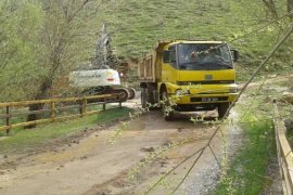 Yolalan Beldesi’nde yol genişletme çalışmaları sürdürülüyor