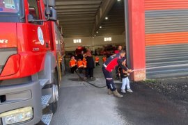 Minik Öğrencilerden İtfaiyeye Ziyaret