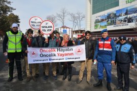 Tatvan'da Yaya Öncelikli Trafik uygulaması yapıldı