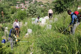 Bitlis Belediyesi Mezarlık Temizleme ve Bakım Çalışması Başlattı