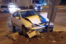 Tatvan’da Maddi Hasarlı Trafik Kazası