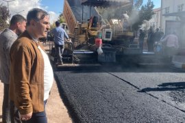 Başkan Çoban Yol Yapım Çalışmalarını Yerinde İnceledi