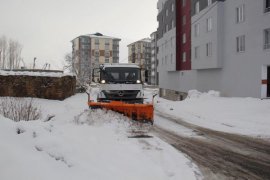 Bitlis Belediyesi karla mücadele çalışmaları