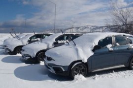 Tatvan’da Kar Yağışı Etkili Oldu