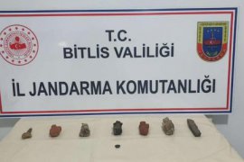 Bitlis’te Tarihi 7 Obje ve 1 Yüzük Ele Geçirildi