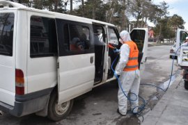 Tatvan’da araç dezenfekte istasyonu kuruldu