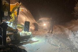 Bitlis'te Kar ve Tipiden Dolayı 87 Köy Yolu Ulaşıma Kapandı