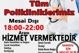 Can Hastanesi’nde mesai dışı poliklinik hizmeti başladı