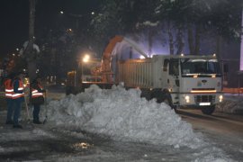 Tatvan’da karlar yerleşim alanı dışına taşınıyor