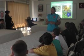 Tatvan’daki çocuklar Van Gölü sahilini temizledi