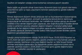 Sokağa çıkma yasağı ile ilgili ‘Önemli Duyuru’