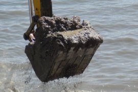 Van Gölü’nün Tatvan Sahilinde Dip Temizliği Çalışmaları Başlatıldı