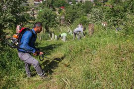 Bitlis Belediyesi Mezarlık Temizleme ve Bakım Çalışması Başlattı