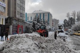 Tatvan’da Karla Mücadele Çalışmaları Sürüyor