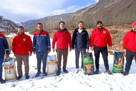 Nemrut Dağı’na Yem Bırakmaya Giden Belediye Ekipleri Mahsur Kalan Turistleri Kurtardı