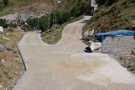 Bitlis Belediyesi Evine Girip Çıkamayan Engelli Vatandaşa Parke Yol Yaptı