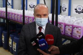 Bitlis´te Dezenfektan ve Maske Üretiminden 1 Milyon 700 Bin Lira Gelir Elde Edildi
