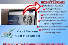 Özel Tatvan Can Hastanesi internet sitesi yayında
