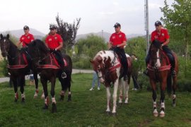 Atlı Polis Birliği Tatvan Sahilinde Devriye Görevi Gerçekleştirdi