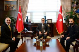 Anadolu Ajansı temsilcilerinin Vali Çağatay ziyareti