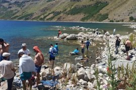 Van Gölü İçin Nemrut Kraterinde Yüzdüler