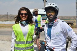 Aktivistler, Van Gölü İçin 450 Kilometre Pedal Çevirdiler