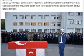 Nemrut Şenlikleri iptal oldu