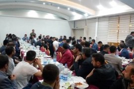 Kaymakam Özkan tarafından güvenlik güçlerine yönelik iftar yemeği verildi