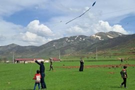 Tatvan'daki İlkokul Öğrencileri Uçurtma Şenliği Düzenledi