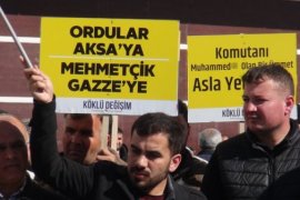 İsrail'in Gazze'ye Yönelik Saldırıları Tatvan'da Protesto Edildi