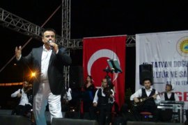 Bülent Serttaş konserde sahne direğine tırmandı