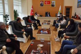 Tatvan Nemrut Jeopark Derneği Üyeleri Başkan Geylani’yi Ziyaret Etti