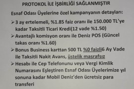 TESO İle Deniz Bank Tatvan Şubesi Arasında Protokol İmzalandı