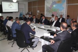 Bitlis’in 2018 yılı yatırım projeleri değerlendirildi
