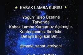 Tatvan’da ‘Kabak Lamba Yapımı Kursu’ Açıldı