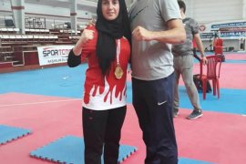 Taekwondonun “altın kızı” Türkiye şampiyonu oldu